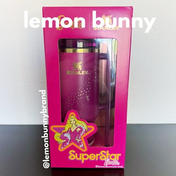 🩷✨💜 Barbie x Stanley Collaboration ‘70s Superstar 40 oz Quencher New NIB NWT - Picture 1 of 13
